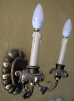 Two-arm wall lamp and ceiling lamp