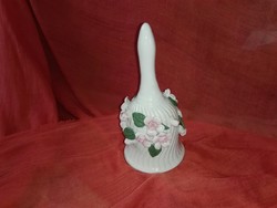 Porcelain, floral bell...Handmade.
