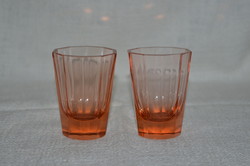 2 db lazac színű pohár  ( DBZ 0034 )