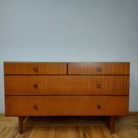 4 fiokos retro komód tikfa sideboard