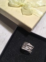 Beautiful 925 silver ring, size 51, multi-row