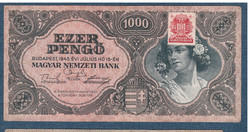 10000 Pengő 1945 dézsmabélyeggel