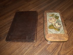 Old notebook and wallet