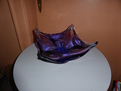 Heavy Murano glass bowl with base