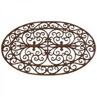 Cast iron oval doormat