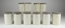 1L186 Antik gyógyszertári porcelán patika tégely 10 darab