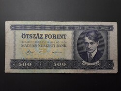 Magyarország 500 Forint 1990 - Magyar 500 Ft, Lila Ady Ötszázas régi bankjegy, bankó, papírpénz