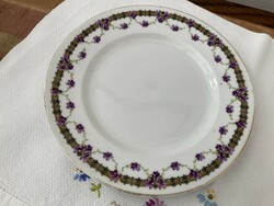 Ritka antik ibolyás Zsolnay tányér