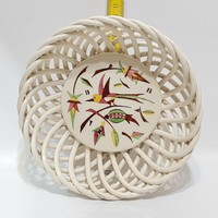 Kispest colorful bird and flower pattern granite hard tile basket (2407)