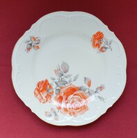 Schumann Bavaria német porcelán tányér kistányér virág mintával