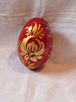 Hand painted wooden egg