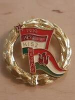 Gold wreath small badge, pin 1957