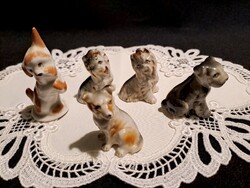 5 db mini porcelán kutya 4-6 cm magasak (1 Aquincumi)