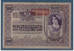10000 Korona 1918 deutschösterreich stamp back cover ornament