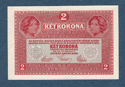 2 Crowns 1917 deutschösterreich stamp aunc- unc