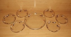 Glass plate set, 1 serving 6 small plates (b)