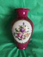 Herendi fond festésű, különleges színű, porcelán váza