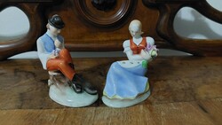 Herendi antik figura pár 2 db