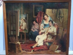 Rottmann Mozart kép  "Festő műhelyében"