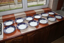 Zsolnay Pompadour 3. lapos tányér 12 db.