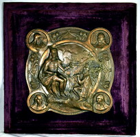 KALLÓS EDE (1866 – 1950 ) II. Rákóczi Ferenc és Hadvezérei Bronzírozott relief 1906 !