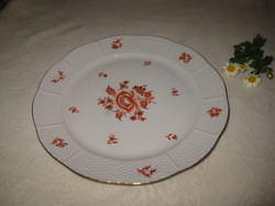 Herendi  , lapos tányér  / 524  j. /  1960 évekből , orosz felirattal , arany peremes ,