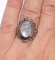Holdköves 925-ös ezüst gyűrű