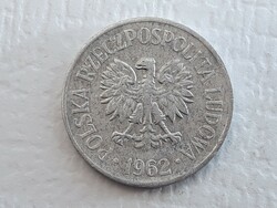 Lengyelország 20 Groszy 1962 érme - Lengyel 20 Groszy 1962 külföldi pénzérme