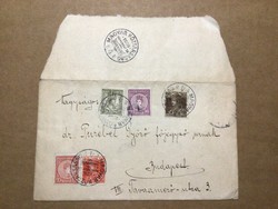 Iv. Károly zita stamps on a letter
