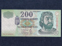 Third Hungarian Republic 200 HUF banknote 1998 unfolded unc (id55981)