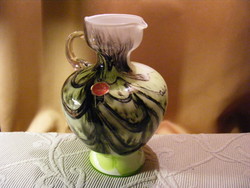 Italian opaline glass jug vase