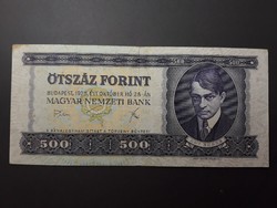 Magyarország 500 Forint 1975 - Magyar 500 Ft, Lila Ady Ötszázas régi bankjegy, bankó, papírpénz