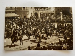 Old postcard 1913 equestrian century parade in Vienna