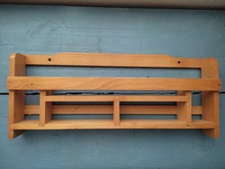 Fa fűszertartó fali/ asztali polc