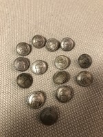 Old 14 pcs. Military button