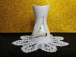 Aquincum porcelán "Balatoni emlék" váza
