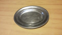 Old alpaca oval tray, 25.5 cm