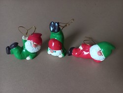 Mókás  manók karácsonyi függeszthető és állítható dekoráció