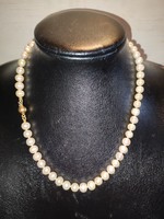 Below the price! 14K gold lock pearl necklaces