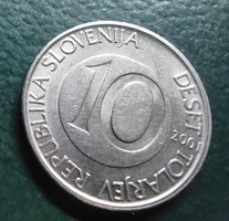 Szlovénia 2001. 10 tolàr