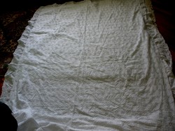 Romantic, ruffled, all Madeira, duvet cover or bedspread