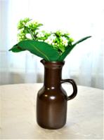 Retro, Városlődi füles majolika kancsó, váza