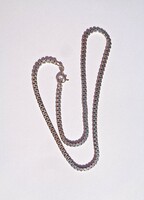 39.5 cm long, 3 mm. Wide silver necklace