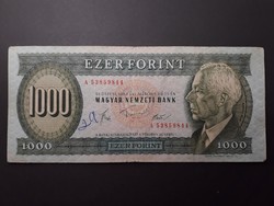 Hungary 1000 forints 1983 the series - Hungarian 1000 HUF, green, bartók thousand old banknote, bank