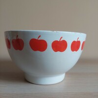 Granite bowl with apple decor