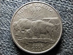 USA 50 State Quarters Észak Dakota 1/4 Dollár 2006 D (id47170)