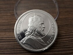 Magyarország Ezüst 1938 Szent István 5 Pengő - Gyönyörű érme minimális peremhibával!