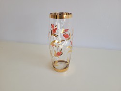 Retro gilded vase old glass vase