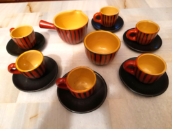 Retro lake head coffee set glazed ceramic