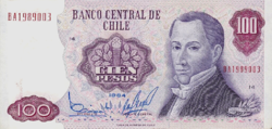 Chile 100 Peso 1984 UNC